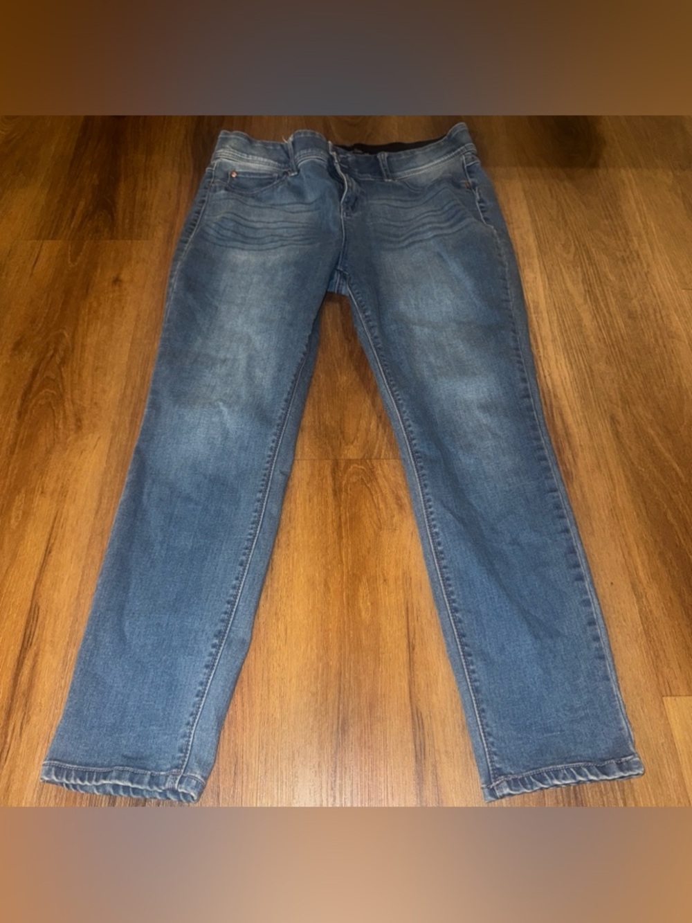 Women's Indigo Poppy Stretch Denim Jeans 5 pocket - Size 14 - Blue